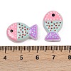 Painted Glass Beads X-LAMP-F036-02A-3