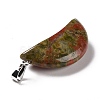 Natural Unakite Pendants G-F714-03E-3