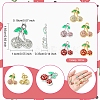 12Pcs 6 Colors Rack Plating Alloy Pendants FIND-FS0003-11-4