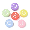 Opaque Acrylic European Beads MACR-K365-01A-1