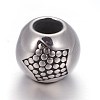 Retro 316 Surgical Stainless Steel European Style Beads OPDL-L013-23AS-2