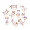 Transparent Glass Charms GLAA-T007-13H-1