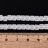 Transparent Frosted Glass Beads Strands GLAA-N072-01A-A01-4