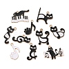 Alloy Enamel Pendants AL-CBADB2B-10G-1