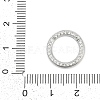 Brass Micro Pave Cubic Zirconia Twister Clasp KK-G522-16P-3