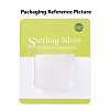 925 Sterling Silver Stud Earring Findings X-STER-T002-181S-6