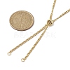 Adjustable 304 Stainless Steel Curb Chains Necklaces Making AJEW-JB01214-02-2