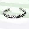316 Surgical Stainless Steel Cuff Bangles BJEW-C142-01D-AS-2