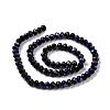 Electroplate Opaque Solid Color Glass Beads Strands X-EGLA-A034-P10mm-L01-2