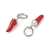 Brass Enamel Charms KK-C110-18A-P-2