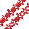 Christmas Snowflake Felt Lace Trim OCOR-D013-03B-2