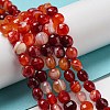 Natural Banded Agate Beads Strands G-K351-A07-01-2