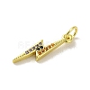 Brass Micro Pave Cubic Zirconia Pendants KK-M283-29B-02-2