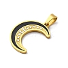 304 Stainless Steel Enamel Pendants STAS-S163-10G-2