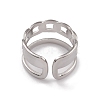 304 Stainless Steel Cuff Rings RJEW-G285-83P-3
