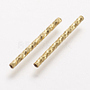 Rack Plating Brass Tube Beads X-KK-A142-005G-2