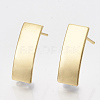 Brass Stud Earring Findings KK-T035-83-1