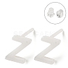 Hypoallergenic Bioceramics Zirconia Ceramic Stud Earrings EJEW-F340-04Z-1