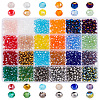 HOBBIESAY 1008Pcs 24 Colors Electroplate Glass Beads Strands EGLA-HY0001-06-1