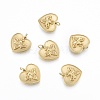 Ion Plating(IP) 304 Stainless Steel Pendant Rhinestone Settings STAS-N097-255LG-2