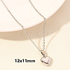 304 Stainless Steel Heart Pendant Necklaces for Men and Women FS-WG1B83F-07-1