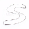 304 Stainless Steel Snake Chain Necklaces NJEW-L160-010P-2