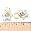 Star Brass Hoop Earrings for Women EJEW-U057-06C-04GP-5