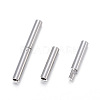 Non-Tarnish 304 Stainless Steel Bayonet Clasps X-STAS-F108-12P-1.7mm-2
