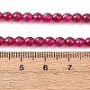 Lab Grown Red Corundum Beads Strands G-Z123-A01-4mm-5