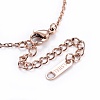 304 Stainless Steel Pendant Necklaces NJEW-I232-07RG-4