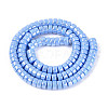 AB Color Plated Opaque Glass Beads Strands GLAA-T026-3x6mm-P07-2