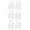 Trapezoid Paper Gift Box with Plastic Imitation Pearl Handles CON-WH0092-65A-7