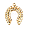 304 Stainless Steel with Crystal Rhinestone Pendants SA-CBABA5E-21G-1