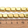 Electroplate Glass Beads Strands EGLA-H109-09F-4