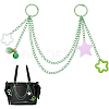 Acrylic Star Charm Iron Chain Bag Decorative Chains HJEW-OC00299-1