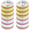 20Pcs 2 Styles Leather Wide Cord Bracelet with Snap Button for Men Women GUQI-CL0001-02B-7
