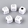 Opaque Acrylic Beads SACR-T035-03R-2