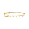 Brass Brooch Findings KK-I364-37G-1