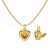 925 Sterling Silver Pendant Necklaces NJEW-L179-03G-1