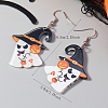 Acrylic Dangle Stud Earrings MA8781-4-2