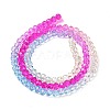 Transparent Painted Glass Beads Strands DGLA-A034-T3mm-A14-5