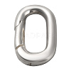 1Pc 925 Sterling Silver Spring Gate Rings STER-BBC0008-50D-2