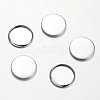 Non-Tarnish Stainless Steel Plain Edge Bezel Cups X-STAS-M226-03B-5