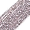 Electroplate Glass Beads Strands GLAA-Q105-03M-1