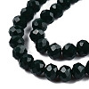 Opaque Solid Color Glass Beads Strands EGLA-A034-P1mm-D12-2