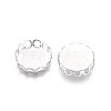 Tarnish Resistant 316 Surgical Stainless Steel Lace Edge Bezel Cups X-STAS-I118-07P-02-2