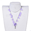 Acrylic Beads Pendant Necklaces NJEW-JN02416-4