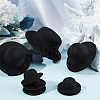 12Pcs 3 Styles EVA Cloth Mini Hat Fascinator Base AJEW-BC0007-02-5