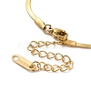 Ion Plating(IP) 304 Stainless Steel Herringbone Chain Bracelet for Men Women BJEW-E058-01A-G-3