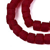 Transparent Frosted Glass Beads Strands GLAA-N072-01A-A16-3